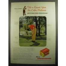 1956 Ansco Anscochrome Film Ad - Willie O'Neill - It's a great year