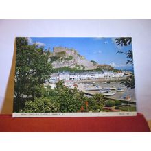 MONT ORGUEIL CASTLE, GOREY, JERSEY used postcard by A C Gallie 1980 pm #