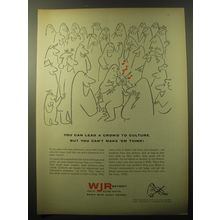 1960 WJR Radio Advertisement - You can lead a crowd to culture