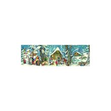 ADV205 - Sellmer Advent - Village/Forest Panorama Scene - 8.25"H x 27"W x .1"D