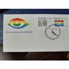 Australia 1982 anniv ABC melbourne 3000 pictorial postmark FDC
