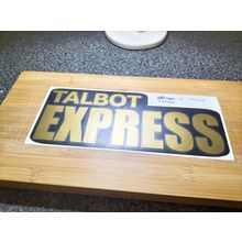Talbot Express Motorhome Campervan Bonnet Vinyl Decal Sticker Gold/Black