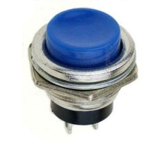 16mm Blue Metal Round Momentary Push Button Switch 240V 3A SPST
