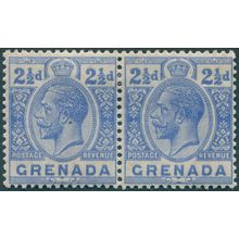 Grenada 1926 2½d bright blue SG119 unused pair