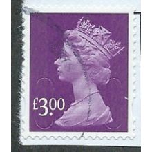 2009 £3.00 'DP MAUVE' SECURITY MACHIN FINE USED (EBID40-331)