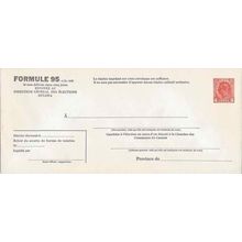 Canada. #EN810a Election Postal Envelope 1952 MINT Quebec George VI