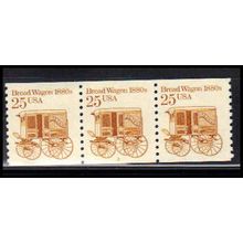 2136 25c Bread Wagon Very Fine MNH Dry Gum PNC 3/3 PA2691