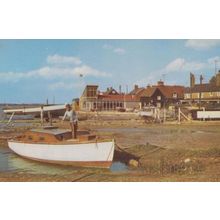 Lady Boat Lover West Mersea Essex 1970s Postcard