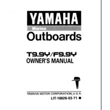 YAMAHA T9.9Y F9.9Y OWNERS MANUAL 1999 OUTBOARD MOTOR 108 PAGES ENG USA EDITION