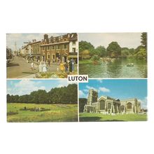 LUTON, multiview unused vintage postcard =