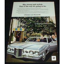 1969 Pontiac Bonneville Ad, Big, Stylish!