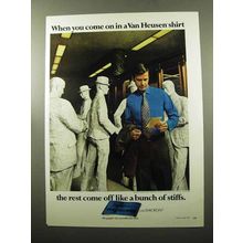 1969 Van Heusen Shirts Ad - a Bunch of Stiffs