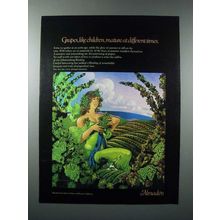 1977 Almaden Johannisberg Riesling Wine Ad - Mature