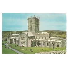 ST. DAVID'S CATHEDRAL, WALES used vintage postcard 1971 pm =