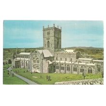 ST. DAVID'S CATHEDRAL, WALES used vintage postcard 1971 pm #