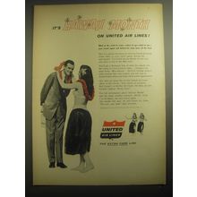 1959 United Air Lines Ad - It's Hawaii month on United Air Lines