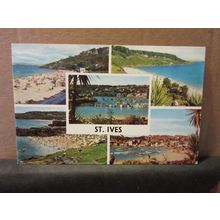 multiview, ST. IVES .CORNWALL .unused vintage postcard PLC292 =