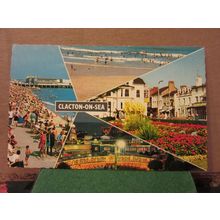 multiview, CLACTON-ON-SEA, ESSEX. unused postcard by Constance V. 8496 =