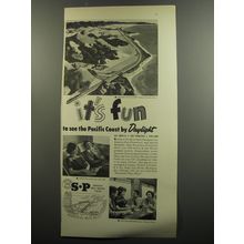 1953 Southern Pacific Railroad Ad - It's fun to see the Pacific Coast