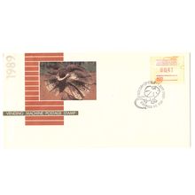 AUSTRALIA 1989 VENDING MACHINE POSTAGE LABEL FRAMA 41c LIZARD FIRST DAY COVER