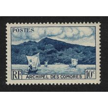 Comoro Is. Anjouan Bay Boat 1950 MNH SG#1 MI#20