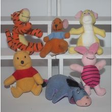 2002 McDonalds Disney's Winnie the Pooh Complete Set of 6