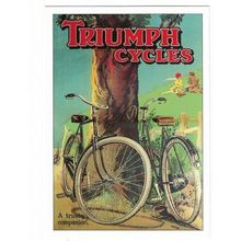 Triumph Cycles, Repro Advertising Postcard.