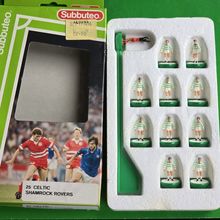 Subbuteo lw team ref 25 CELTIC SHAMROCK ROVERS COMPLETE SET IN CORRECT LABEL BOX