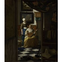 Vermeer - The Loveletter Poster Canvas Movie Film Print A0 A1 A2 A3 A4 A5 A6 Art