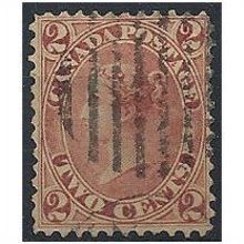 Canada 1864 SG44 2c Rose-Red Good+ Used .