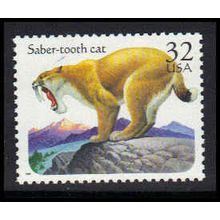 3080 32c Saber Tooth Cat Fine MNH W5246