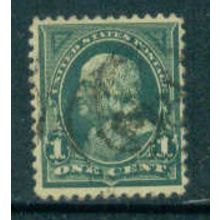 Used 279 1c Benjamin Franklin Just Clears A05717