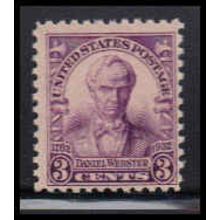 725 3c Daniel Webster Average Plus MNH O3690