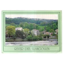 RIVER DEE, LLANGOLLEN used postcard 1994 postmark =