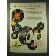 1948 General Squeegee Tire Ad - Enjoy Record