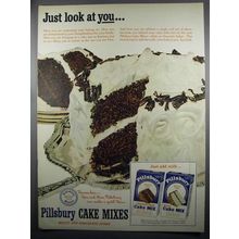 1950 Pillsbury Cake Mixes Ad - Just Look at You