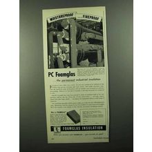 1950 Pittsburgh Corning Foamglas Insulation Ad - Moistureproof