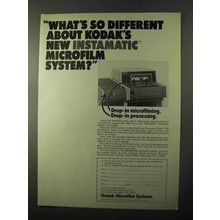 1971 Kodak Instamatic Microfilm System Ad - Different