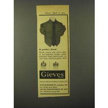 1964 Gieves Shirt Ad - A perfect blend