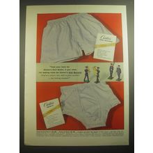 1958 Carter's Knit Briefs and Knit Boxers Ad - Toot your horn for Carter's