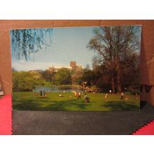 THE ABBEY FROM THE LAKE, ST ALBANS, used vintage postcard 1970 pm /