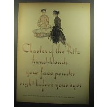 1952 Charles of the Ritz Face Powder Advertisement - hand-blends