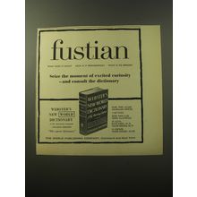 1960 Webster's New World Dictionary Advertisement - fustian