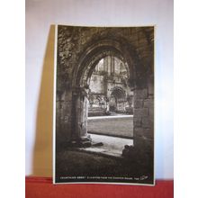 CLOISTERS, FOUNTAINS ABBEY, RIPON, YORKSHIRE. . unused vintage postcard RP =