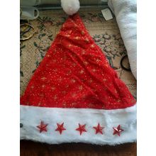 christmas santa hat dress up lights up but needs new battery