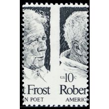 1526, 10¢ Large Misperforation Error Robert Frost Mint NH - Stuart Katz