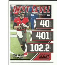 TOM BRADY 2021 Score Next Level Stats #NL1 $10 Tampa Bay Buccaneers