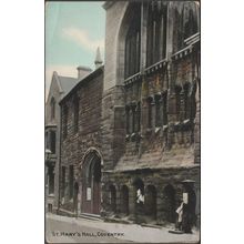 St Mary's Hall, Coventry, Warwickshire, c.1910 - Postcard