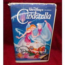 VHS 1988 WALT DISNEY CLASSIC BLACK DIAMOND-CINDERELLA-RATED G