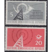 GERMANY DDR [1958] MiNr 0620-21 ( **/mnh ) Post